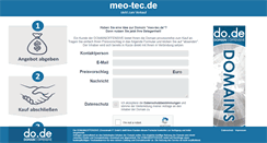 Desktop Screenshot of meo-tec.de